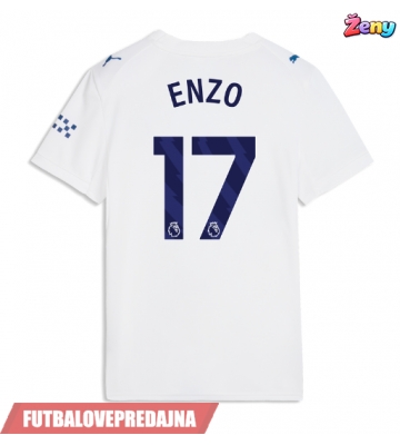 Lacne Ženy Futbalové dres Manchester City Enzo Fernandez #17 2026-27 Krátky Rukáv - Tretina